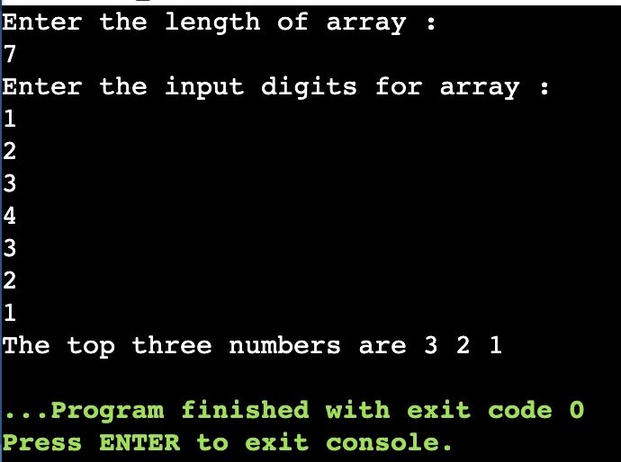 Find The Top Three Repeated Elements In An Array Naukri Code 360 - Download High Quality Landscape Pattern | High Resolution