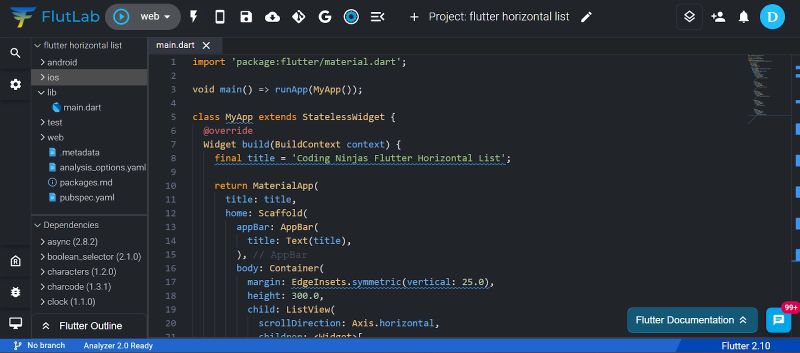 Dart Flutter Scrollable Body With Horizontal List And Grid As - Nature Wallpaper Collection - 8K Quality