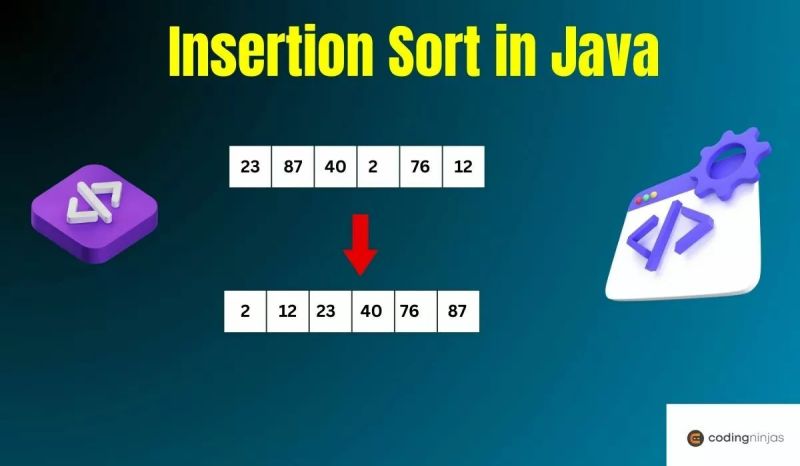Insertion Sort In Java Naukri Code 360 - Best Minimal Illustrations in HD