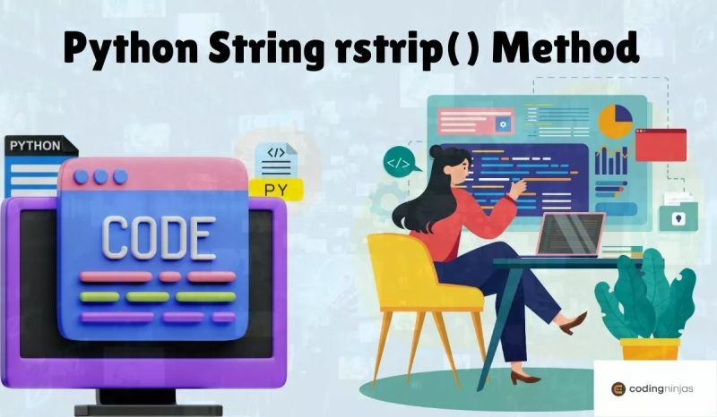 Python String Rstrip Method Learn By Example - Creative Mountain Picture - 4K
