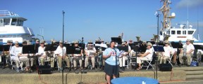 Port Commissioner and Port Fest Organizer Lorianna Kastrop welcomes crowd