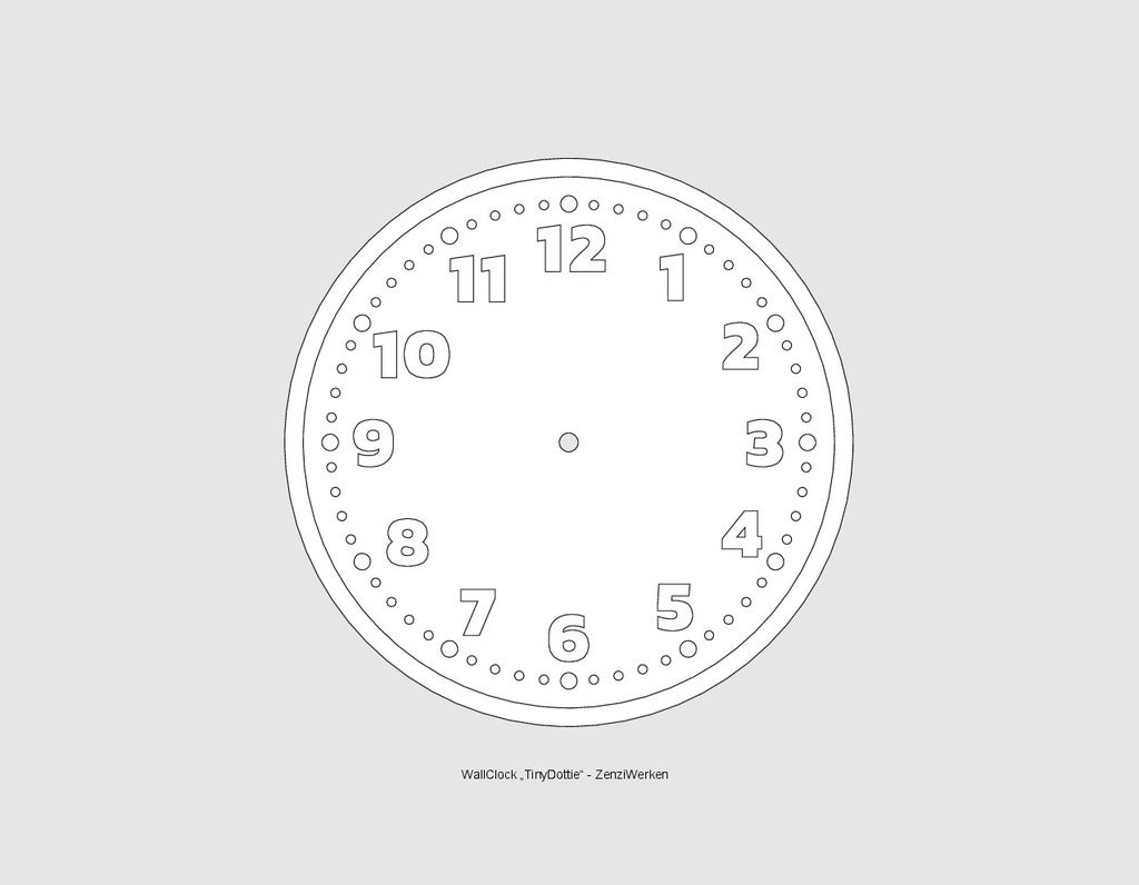 Free Printable Clock Template