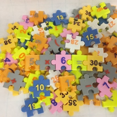 download free stl file jigsaw number pieces puzzle sequences math