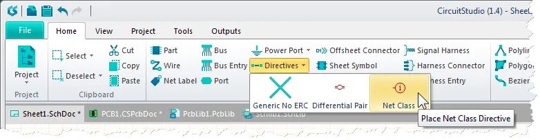 Added Net Classes For Pcb Altium Circuitstudio Technical Documentation - Ocean Arts - High Quality Retina Collection