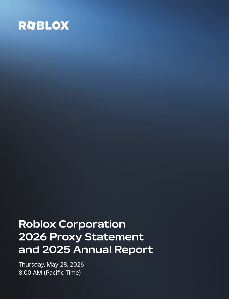 2026 Proxy Statement And 2025 Annual Report Game Industry Library Page 1 