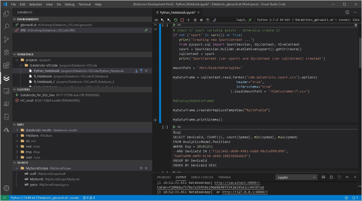 Professional Development for Databricks with Visual Studio Code Gerhard Brueckl on BI & Data