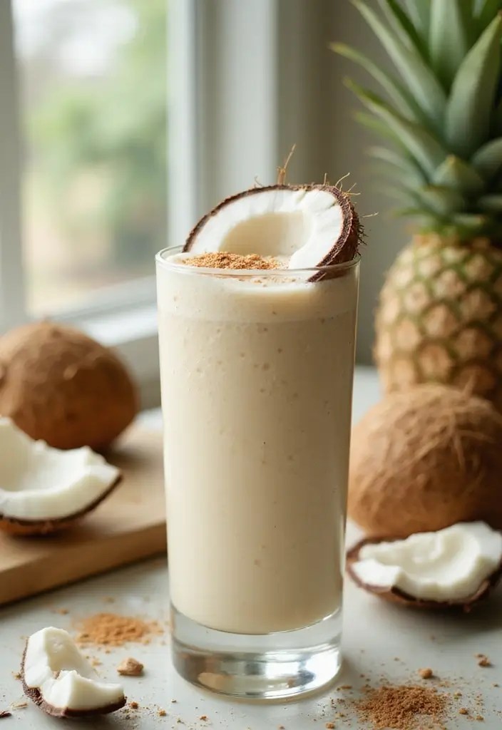 18 Skin-Boosting Smoothies You Must Try (You Won't Believe #11!) - 15. Coconut Cream Smoothie