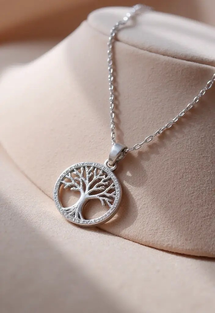 20 Silver Necklaces That Are Perfect for Every Occasion (Check Out #11!) - 12. Pendant Necklace with a Personal Touch