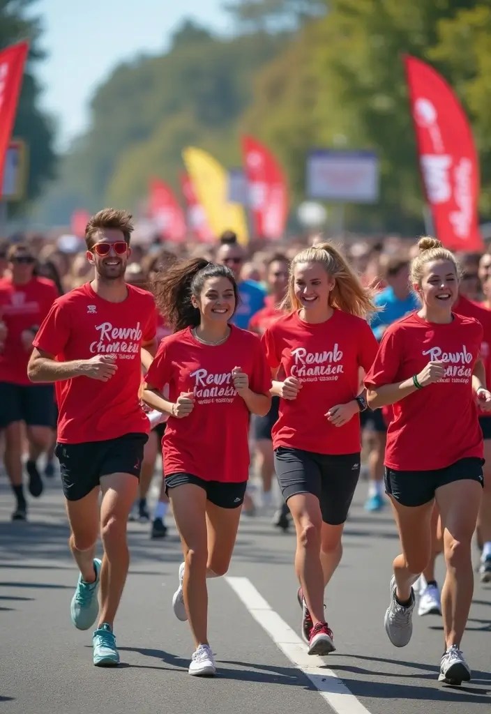 30 Fun Fitness Challenges You Can Do With Friends (Get Fit Together!) - 3. Charity Run Together