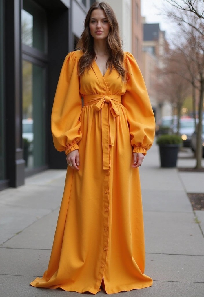20 Stunning Maxi Spring Dresses That'll Turn Heads Wherever You Go! - 12. Statement Sleeves