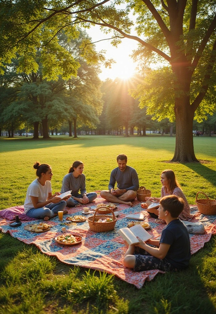 14 Book Club Ideas That Will Make Your Meetings Unforgettable (Don't Miss #10!) - 11. Outdoor Book Picnic