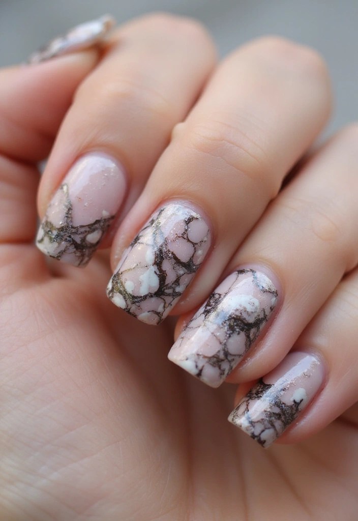 How to Master DIY Nail Art: Easy Tutorials for Beginners - 5. Marble Effect: Classy and Elegant