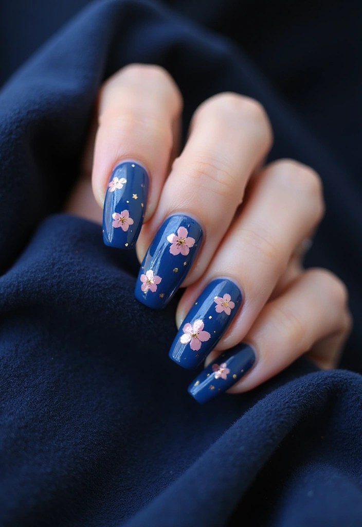 25 Creative Cherry Nail Designs That Will Make You the Center of Attention (Love #14!) - 18. Cherry Starry Night