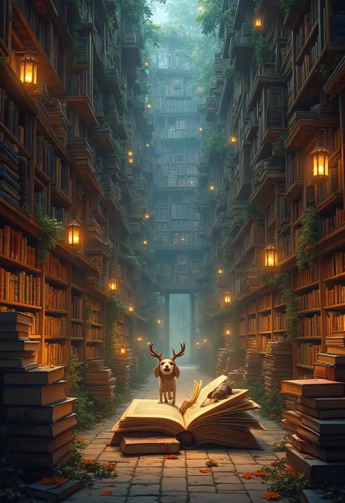 25 Fantasy Writing Prompts That Will Transport You to Magical Realms (You Won't Believe #15!) - 7. The Enchanted Library