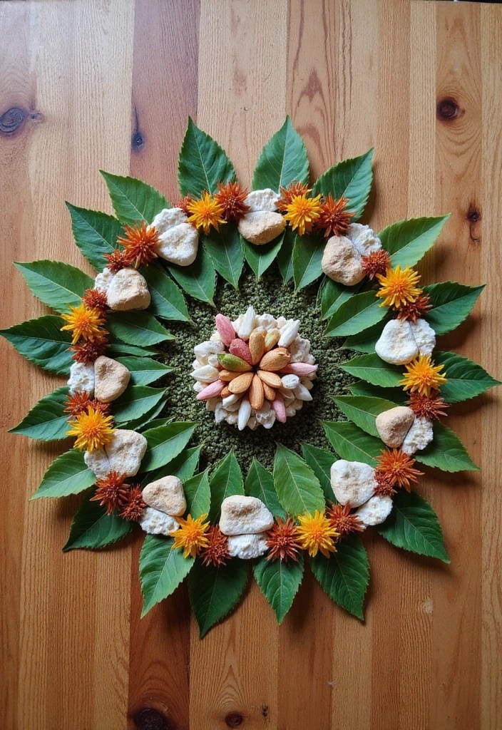 14 Nature Crafts That Will Bring the Outdoors In (You Won't Believe How Easy #8 Is!) - 3. Nature Mandalas