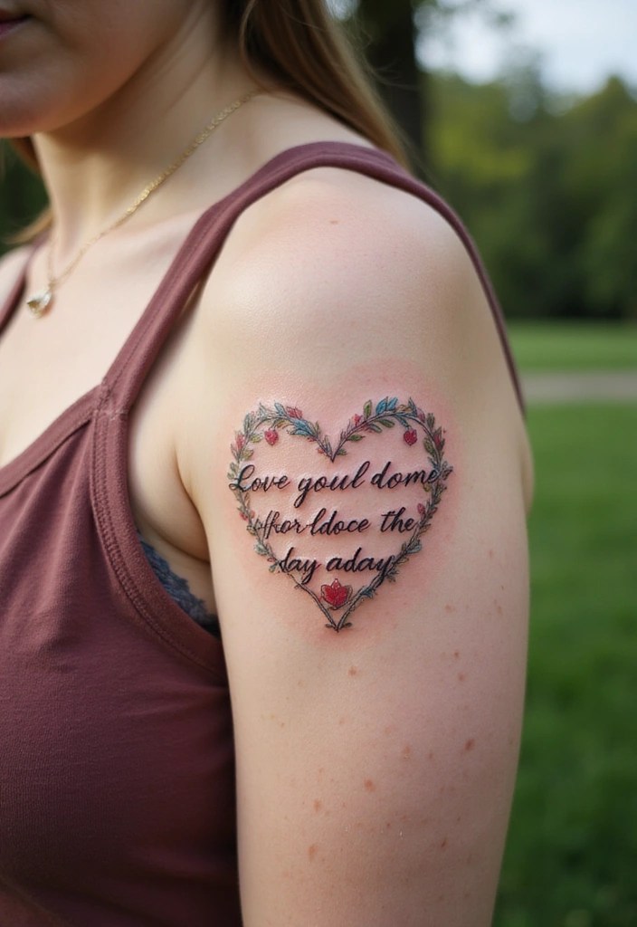 25 Inspiring Book Quote Tattoos That'll Make You Want to Ink Your Favorite Lines! 36 25 Inspiring Book Quote Tattoos That'll Make You Want to Ink Your Favorite Lines! - 13. The Quote Around a Shape