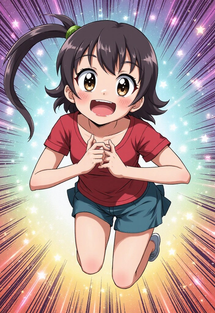 15 Expressive Manga Poses to Capture Every Emotion (Watch Out for #12!) - 10. Excited Anticipation