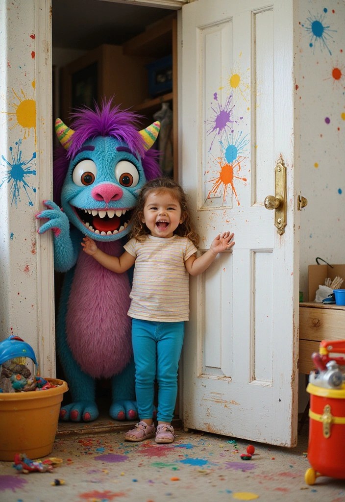14 Fun Kids Writing Prompts That Will Spark Young Imaginations (Watch Them Shine with #6!) - 7. A Monster in the Closet