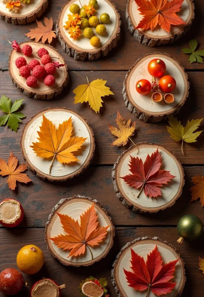 21 Easy Wood Slice Crafts That Will Blow Your Mind (Especially #12!) 30 21 Easy Wood Slice Crafts That Will Blow Your Mind (Especially #12!) - 3. Seasonal Decor