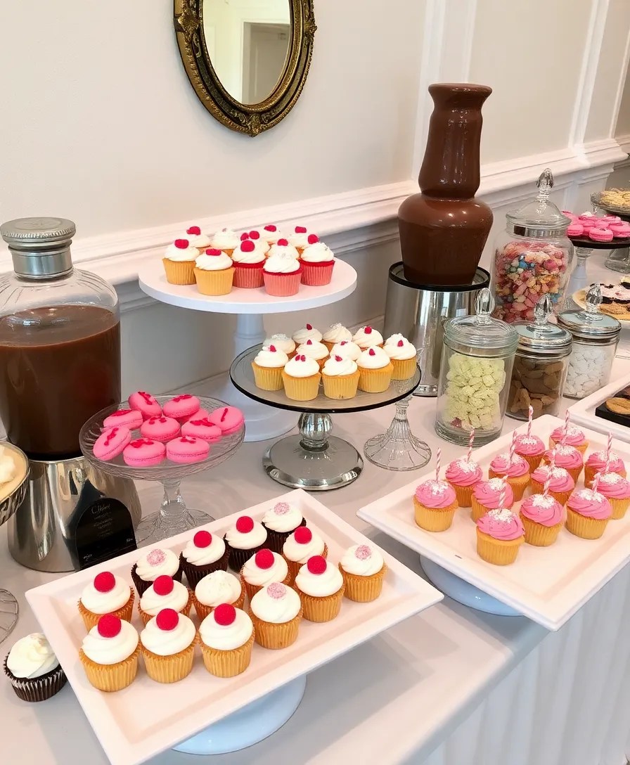 20 Stunning New Year's Table Decor Ideas That Will Dazzle Your Guests! - 12. Interactive Dessert Bar