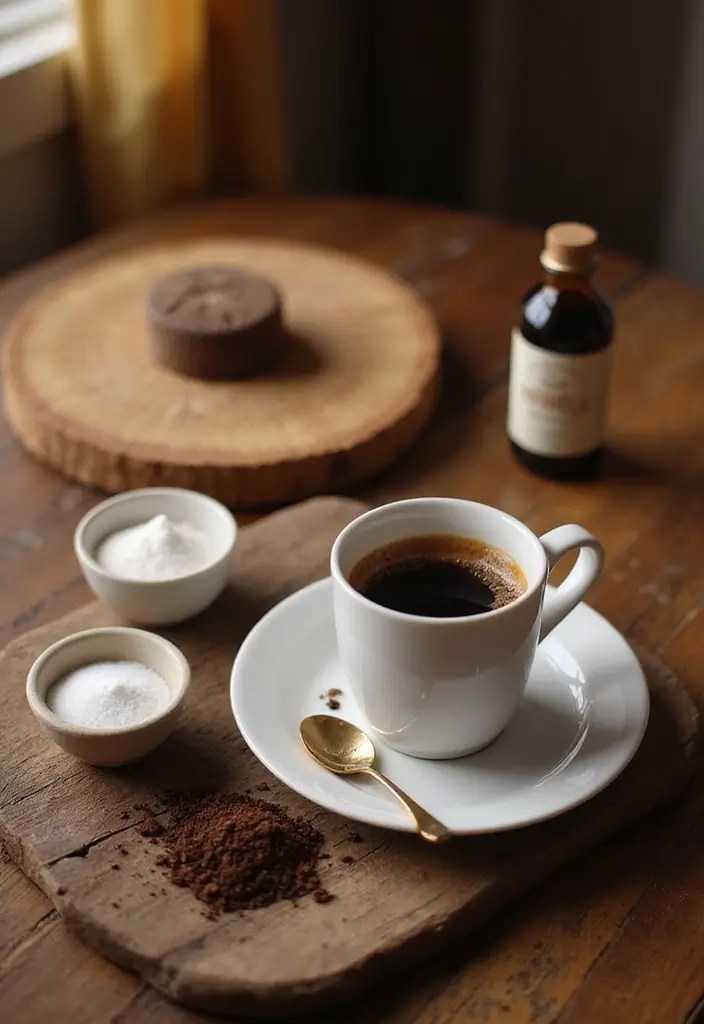 13 Easy Homemade Lip Scrubs for Summer Lips You’ll Want to Eat (Seriously!) - 5. Vanilla Coffee Scrub