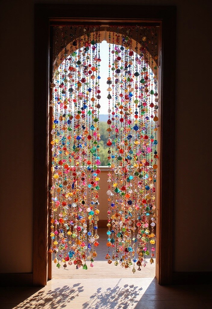 20 Mind-Blowing Bead Art Projects That Will Transform Your Space (Wait Until You See #5!) - 3. Beaded Curtain