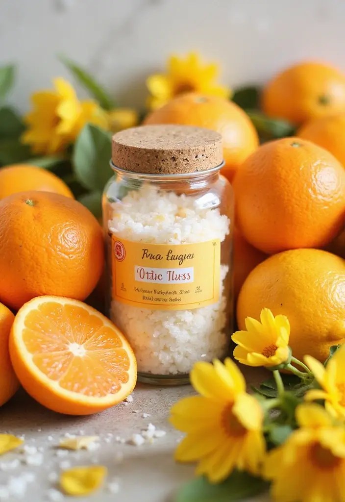 10 Incredible DIY Bath Salts Recipes That'll Transform Your Bath Time into a Spa Escape! - 2. Refreshing Citrus Burst Bath Salts