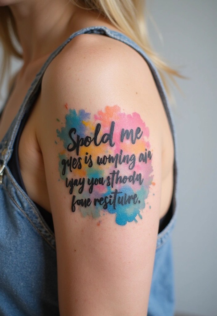 25 Inspiring Book Quote Tattoos That'll Make You Want to Ink Your Favorite Lines! 26 25 Inspiring Book Quote Tattoos That'll Make You Want to Ink Your Favorite Lines! - 3. Watercolor Tattoos