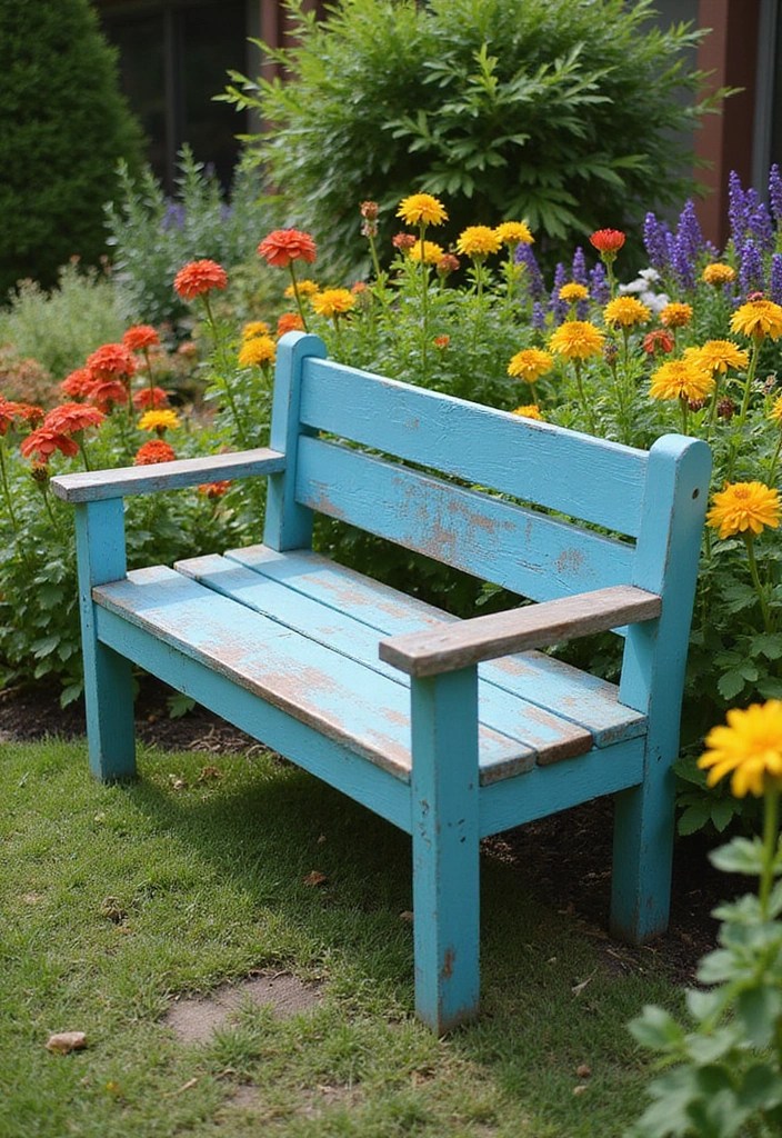 19 DIY Garden Decor Ideas That Will Make Your Outdoor Space Shine! 16 19 DIY Garden Decor Ideas That Will Make Your Outdoor Space Shine! - 9. DIY Garden Bench