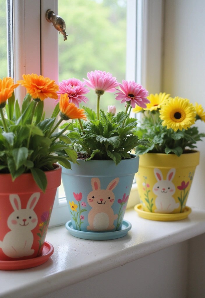 25 Adorable DIY Easter Crafts That’ll Make Your Home Bloom with Festive Cheer! 32 25 Adorable DIY Easter Crafts That’ll Make Your Home Bloom with Festive Cheer! - 3. DIY Flower Pots
