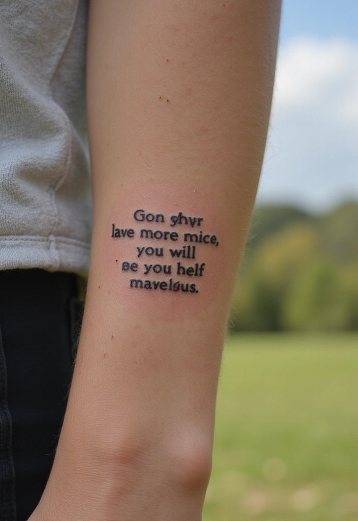 25 Inspiring Book Quote Tattoos That'll Make You Want to Ink Your Favorite Lines! 31 25 Inspiring Book Quote Tattoos That'll Make You Want to Ink Your Favorite Lines! - 8. Quotes that Empower