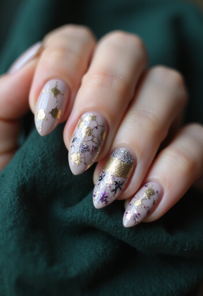 15 Bewitching Witchy Nail Art Designs That Will Cast a Spell on You! - 13. Hexed Patterns