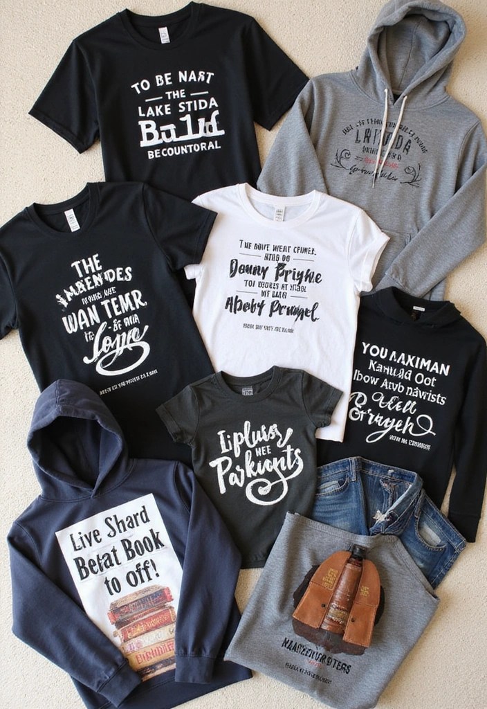 16 Unique Bookish Gifts That Every Book Lover Needs (Your Friends Will Thank You for #5!) - 4. Bookish Apparel - Wear Their Passion