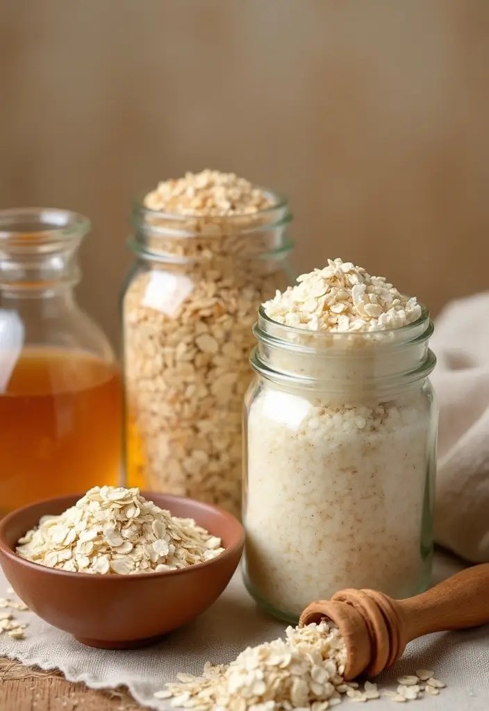 10 Incredible DIY Bath Salts Recipes That'll Transform Your Bath Time into a Spa Escape! - 5. Soothing Oatmeal and Honey Bath Salts