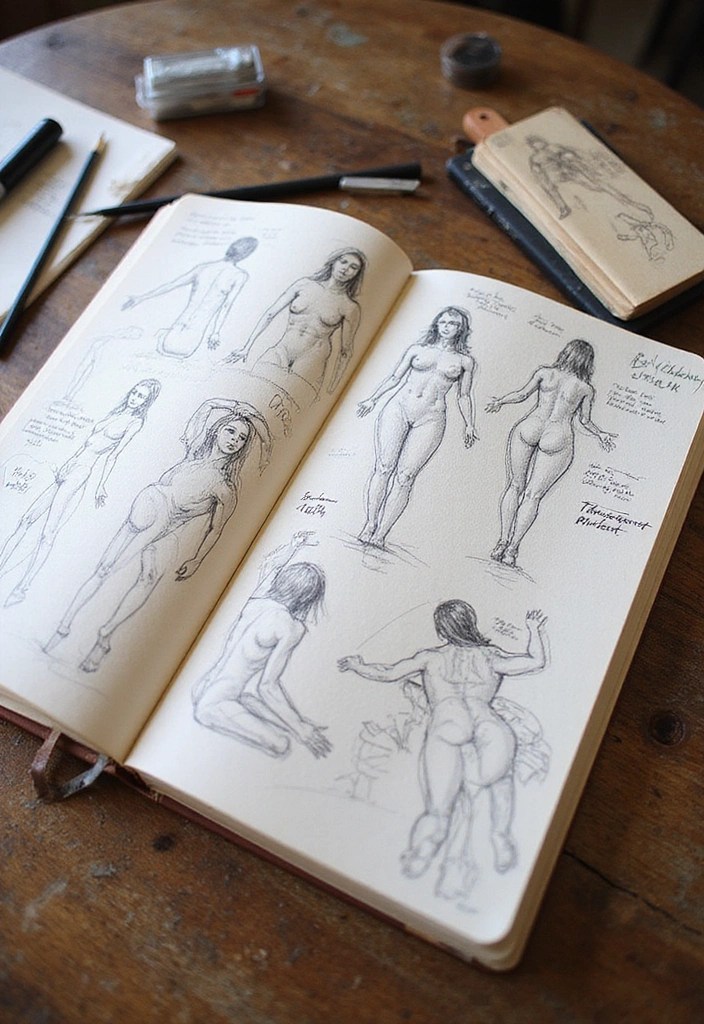 19 Anatomy Drawing Tips That Will Improve Your Figure Work Instantly (Don't Miss #7!) - 14. Keep a Figure Drawing Journal