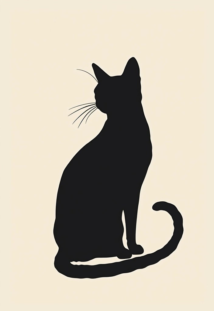 18 Must-See Cat Tattoo Trends for 2024 (You Won't Believe #5!) - 11. Cat Silhouettes