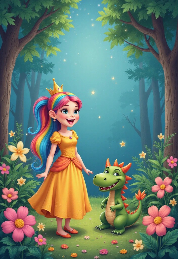 21 Fun Cartoon Drawing Ideas That’ll Make You Laugh and Sketch All Day! - 5. Whimsical Fairy Tale Characters