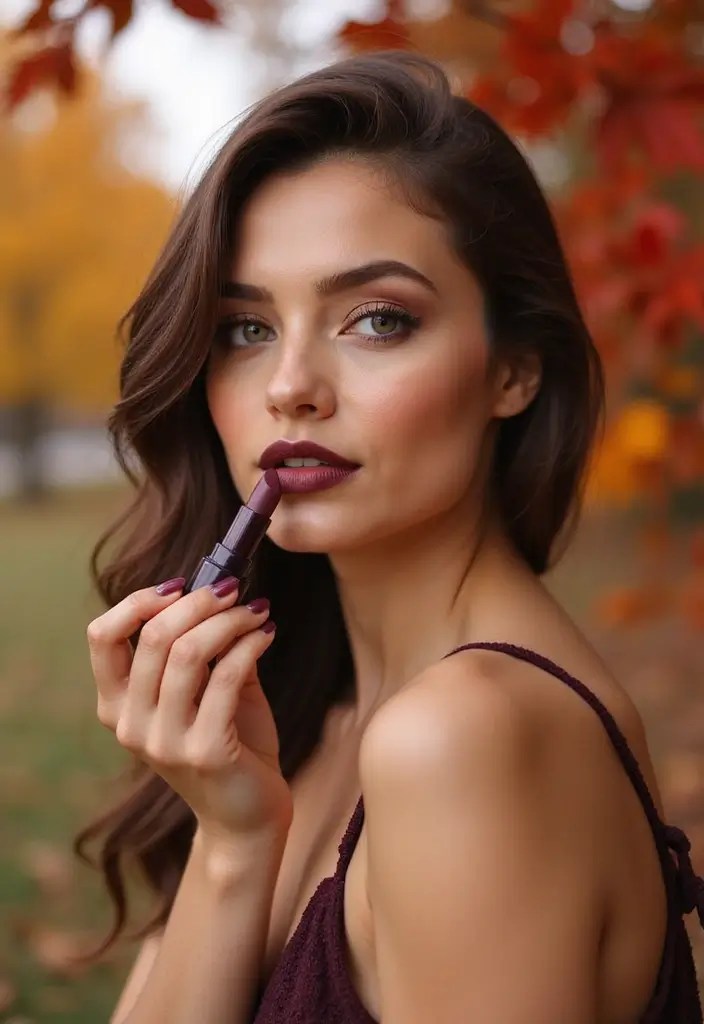 10 Stunning Autumn Makeup Trends You Need to Try This Season (Prepare to Be Amazed!) - 2. Bold Lip Colors