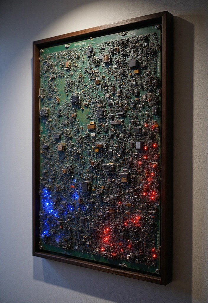 22 Upcycled Art Projects That Will Inspire Your Inner Artist (Wait Until You See #8!) - 15. Upcycled Circuit Board Art