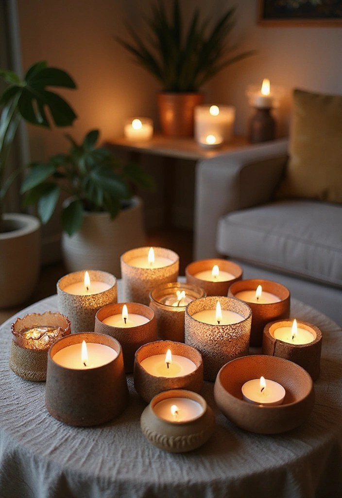 25 Boho DIY Projects That’ll Make Your Home Stand Out (Try #12 This Weekend!) - 14. Decorative Candle Holders