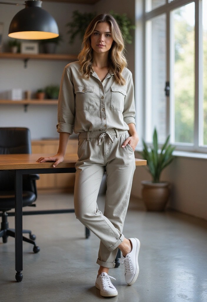 18 Stylish Work Outfits That'll Impress Your Boss (And Your Colleagues!) - 7. Relaxed Fit Shirt and Chinos