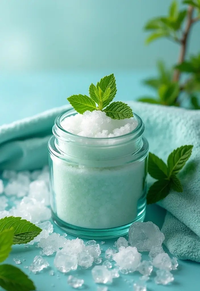 10 Incredible DIY Bath Salts Recipes That'll Transform Your Bath Time into a Spa Escape! - 4. Minty Fresh Bath Salts