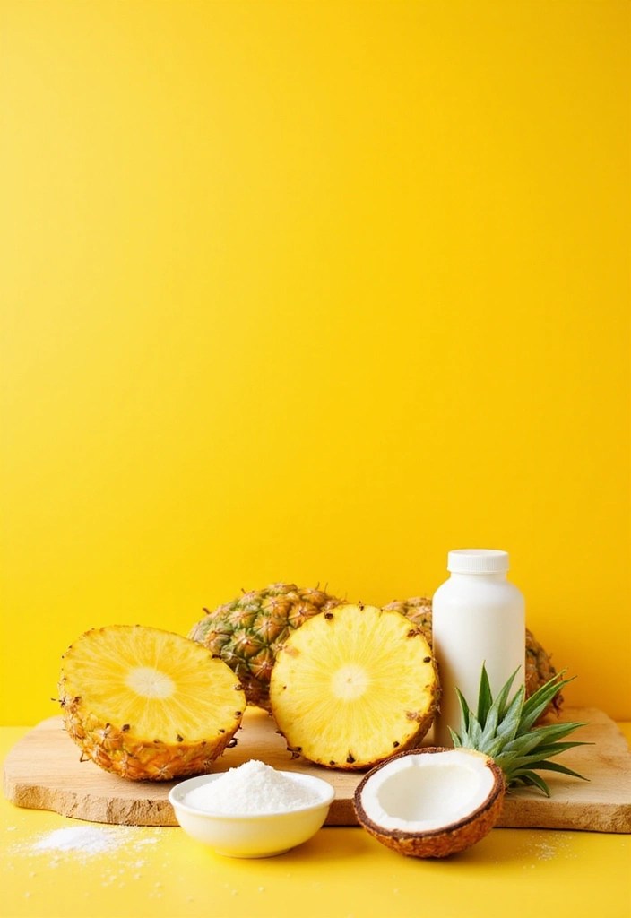 13 Easy Homemade Lip Scrubs for Summer Lips You’ll Want to Eat (Seriously!) - 9. Tropical Pineapple Scrub