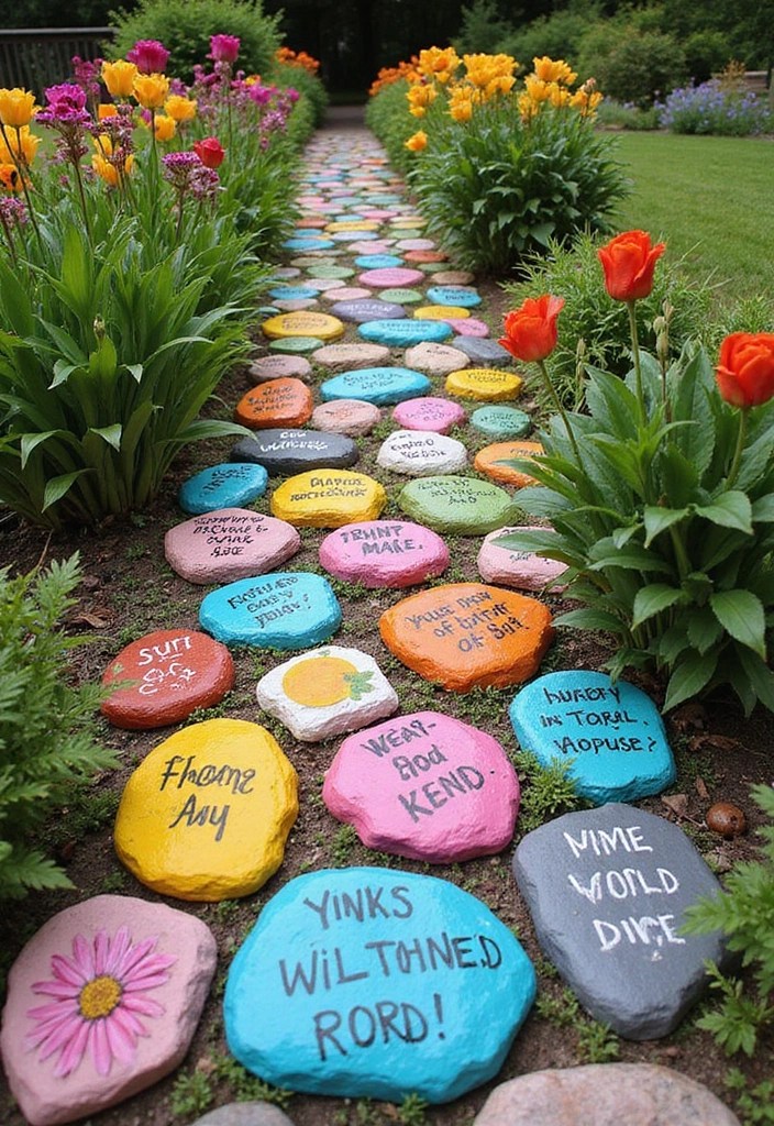 19 DIY Garden Decor Ideas That Will Make Your Outdoor Space Shine! 9 19 DIY Garden Decor Ideas That Will Make Your Outdoor Space Shine! - 2. Garden Pathway Stones