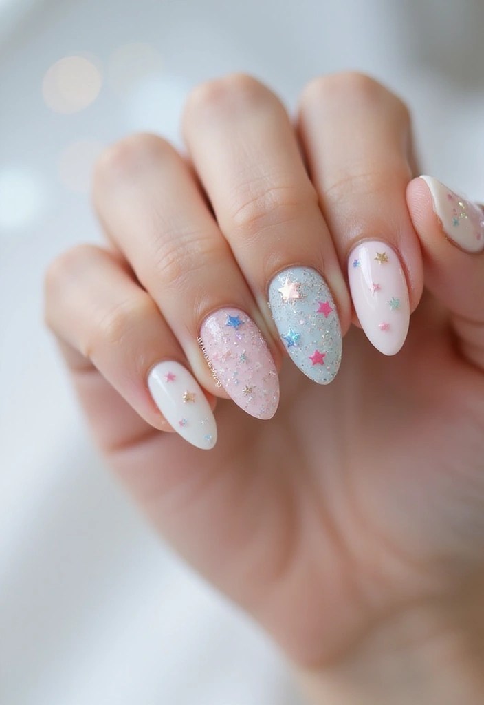 15 Bewitching Witchy Nail Art Designs That Will Cast a Spell on You! - 8. Sprinkled Stars