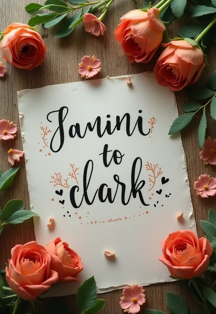 25 Unique Lettering Styles You Need to Try This Year (You Won't Believe #17!) - 10. Lettering with Nature
