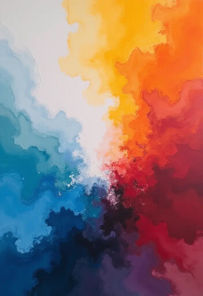20 Mind-Blowing Abstract Painting Prompts That'll Ignite Your Imagination! - 13. Journey Through Colors