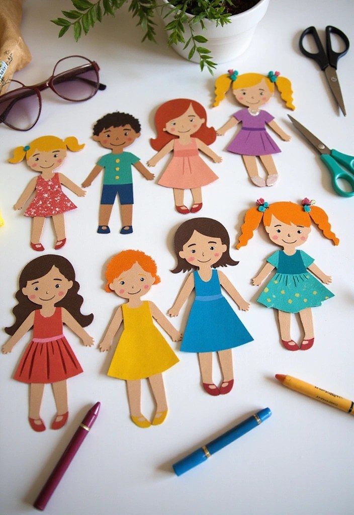 19 Fun Paper Crafts That Are So Simple You'll Wonder Why You Didn't Start Sooner! 38 19 Fun Paper Crafts That Are So Simple You'll Wonder Why You Didn't Start Sooner! - 10. Paper Dolls