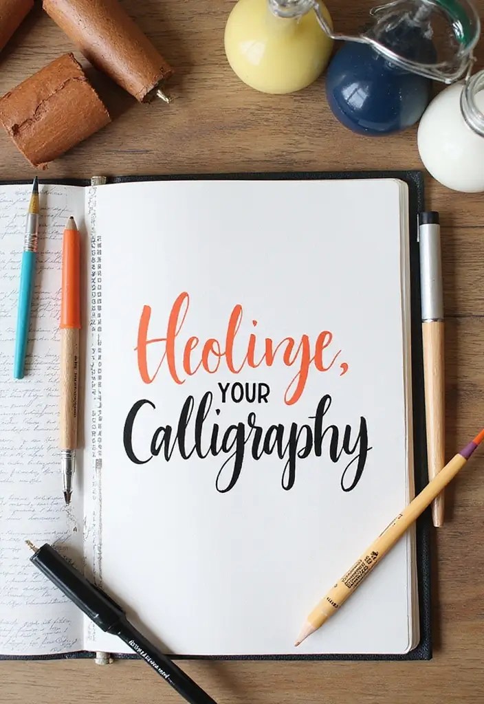 18 Hand Lettering Techniques That Will Elevate Your Handwriting Game (Don’t Miss #5!) - 13. Calligraphy with a Twist