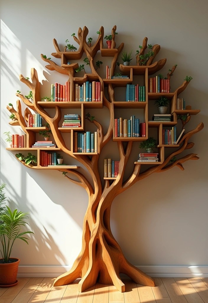 21 Unique Bookshelves You Need to See to Believe (Prepare to Be Amazed by #10!) 31 21 Unique Bookshelves You Need to See to Believe (Prepare to Be Amazed by #10!) - 1. The Tree Bookshelf